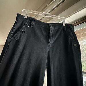 Wide Leg Dark Denim Bootcut Jeans